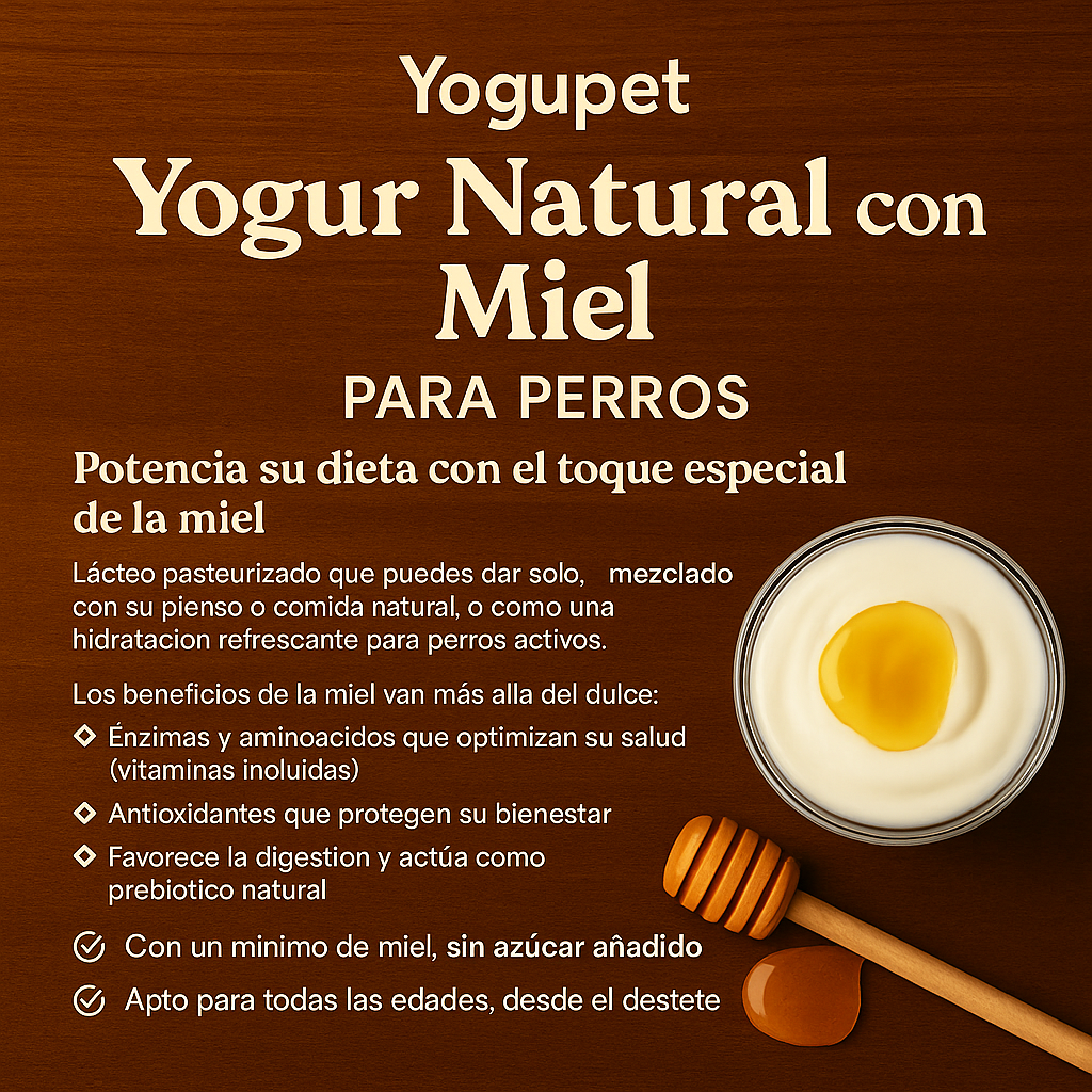 🍯 Yogur Natural con Miel y Prebióticos - Yogupet
